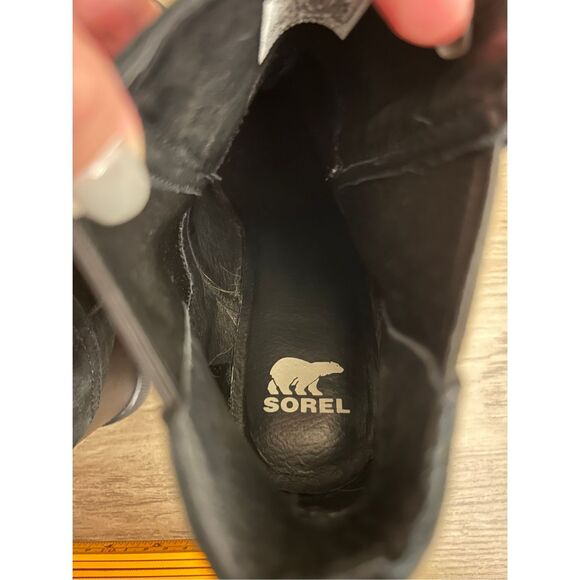 Sorel Sorel Women's Joan Uptown Leather Chelsea boot sz 10.5 Black, Lug sole, - Picture 8 of 10
